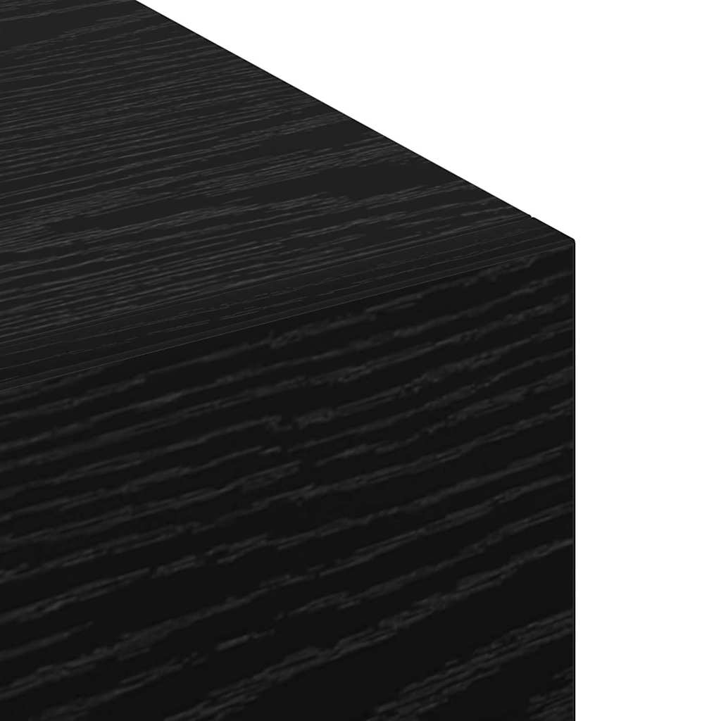 Armário de Parede Carvalho preto 80 x 36.5 x 35 cm