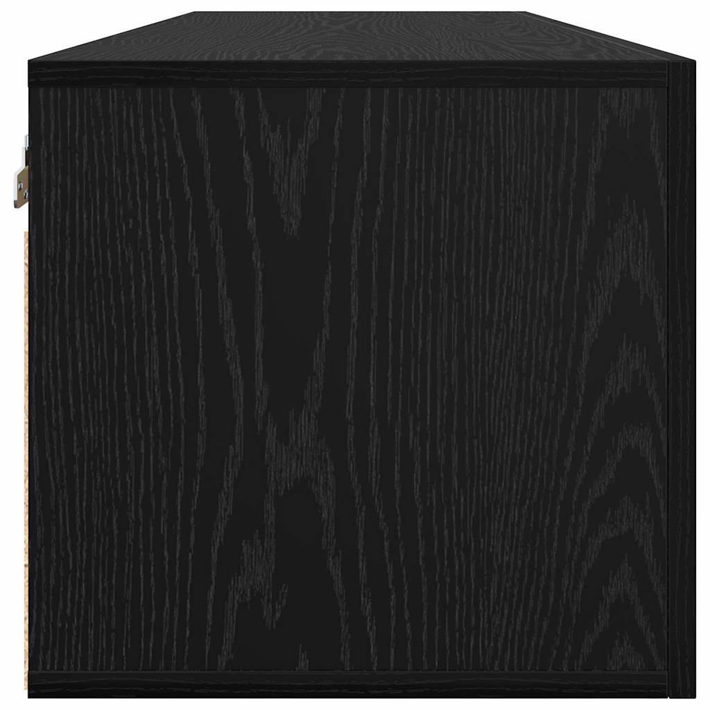 Armário de Parede Carvalho preto 80 x 36.5 x 35 cm