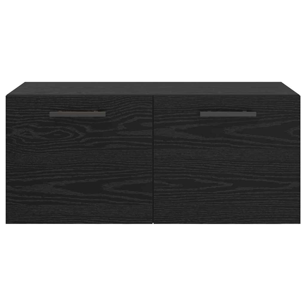 Armário de Parede Carvalho preto 80 x 36.5 x 35 cm