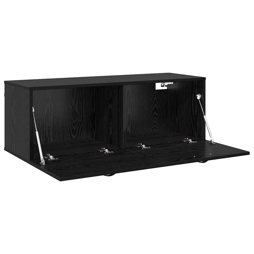 Armário de Parede Carvalho preto 100 x 36.5 x 35 cm