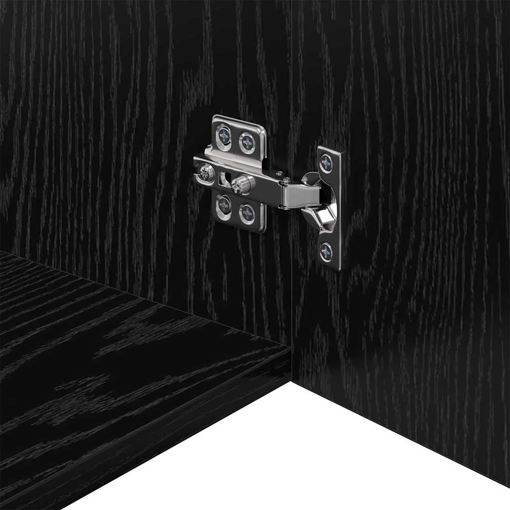 Armário de Parede Carvalho preto 80 x 42,5 x 40 cm