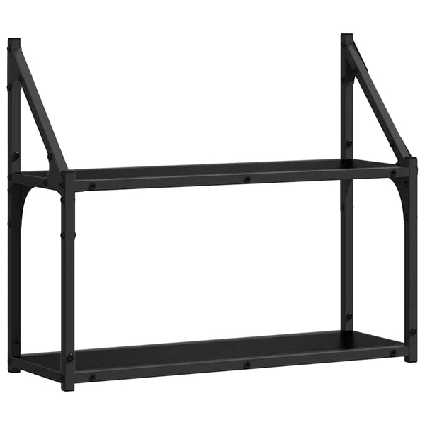 Prateleira de Parede Carvalho preto 60 x 21 x 51 cm