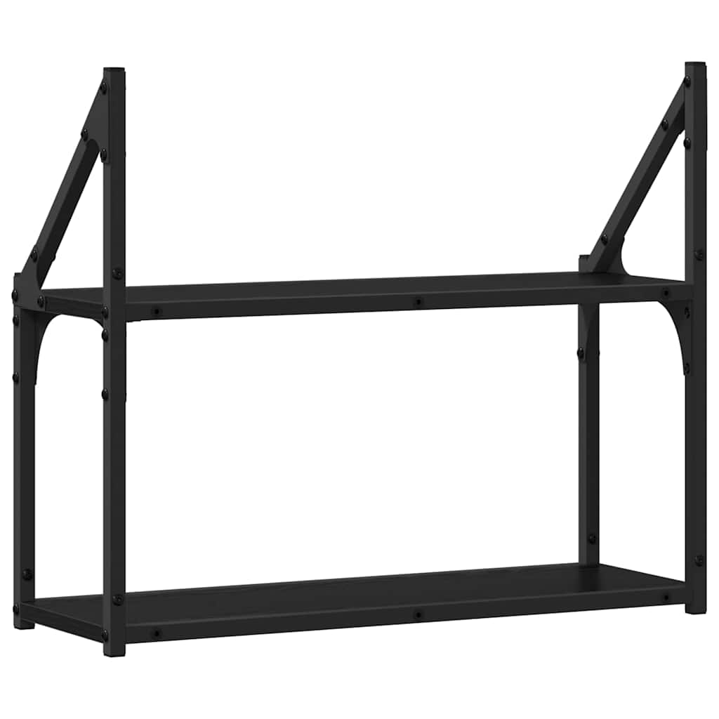Prateleira de Parede Carvalho preto 60 x 21 x 51 cm