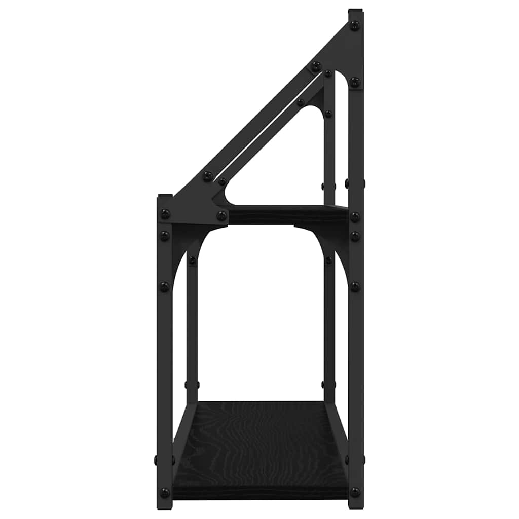 Prateleira de Parede Carvalho preto 60 x 21 x 51 cm