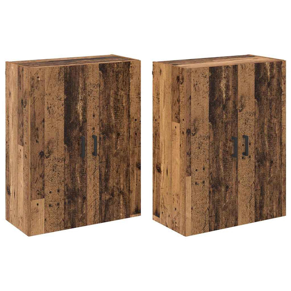Armários Montados na Parede 2 pcs Madeira antiga
