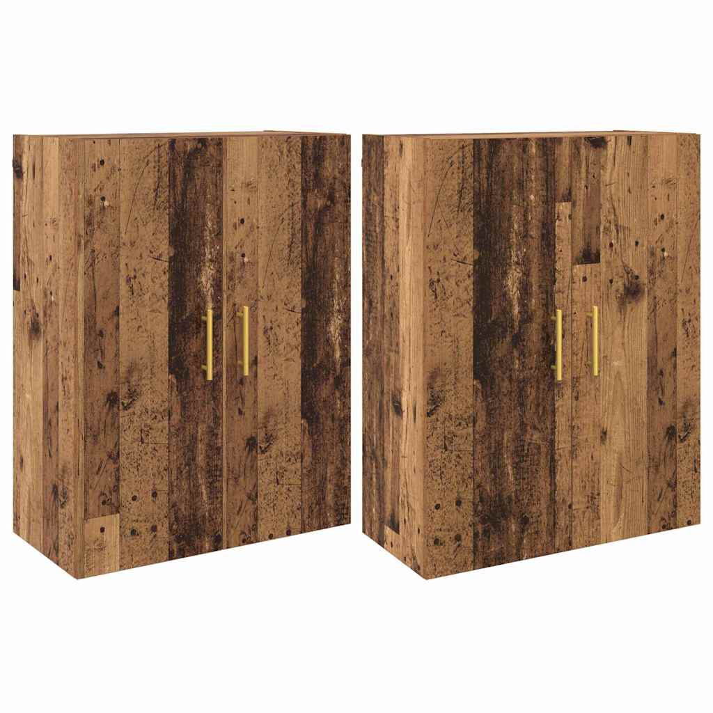 Armários Montados na Parede 2 pcs Madeira antiga