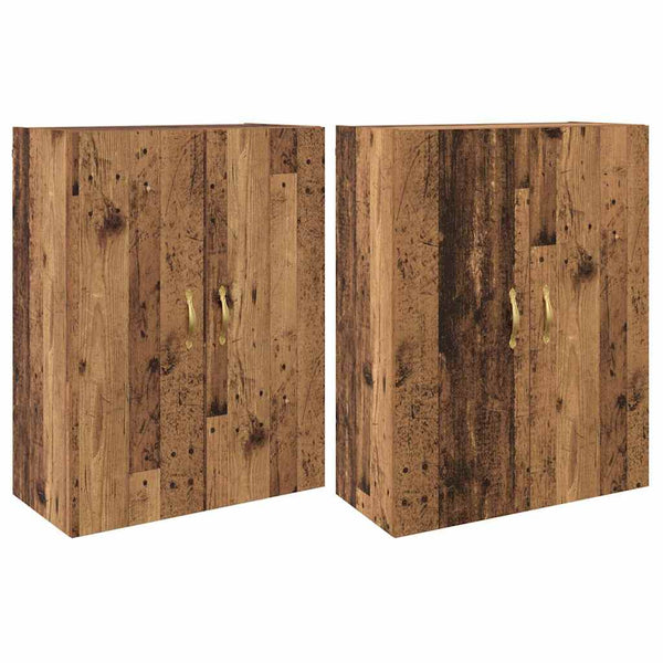 Armários Montados na Parede 2 pcs Madeira antiga