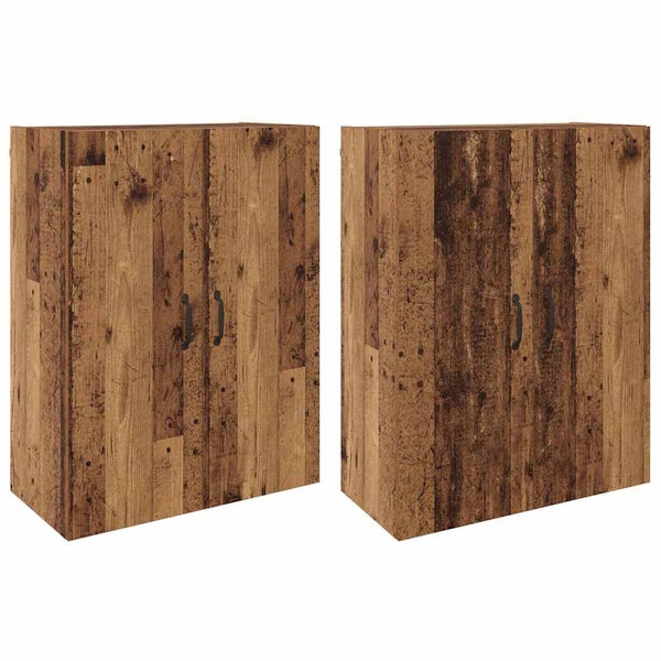 Armários Montados na Parede 2 pcs Madeira antiga