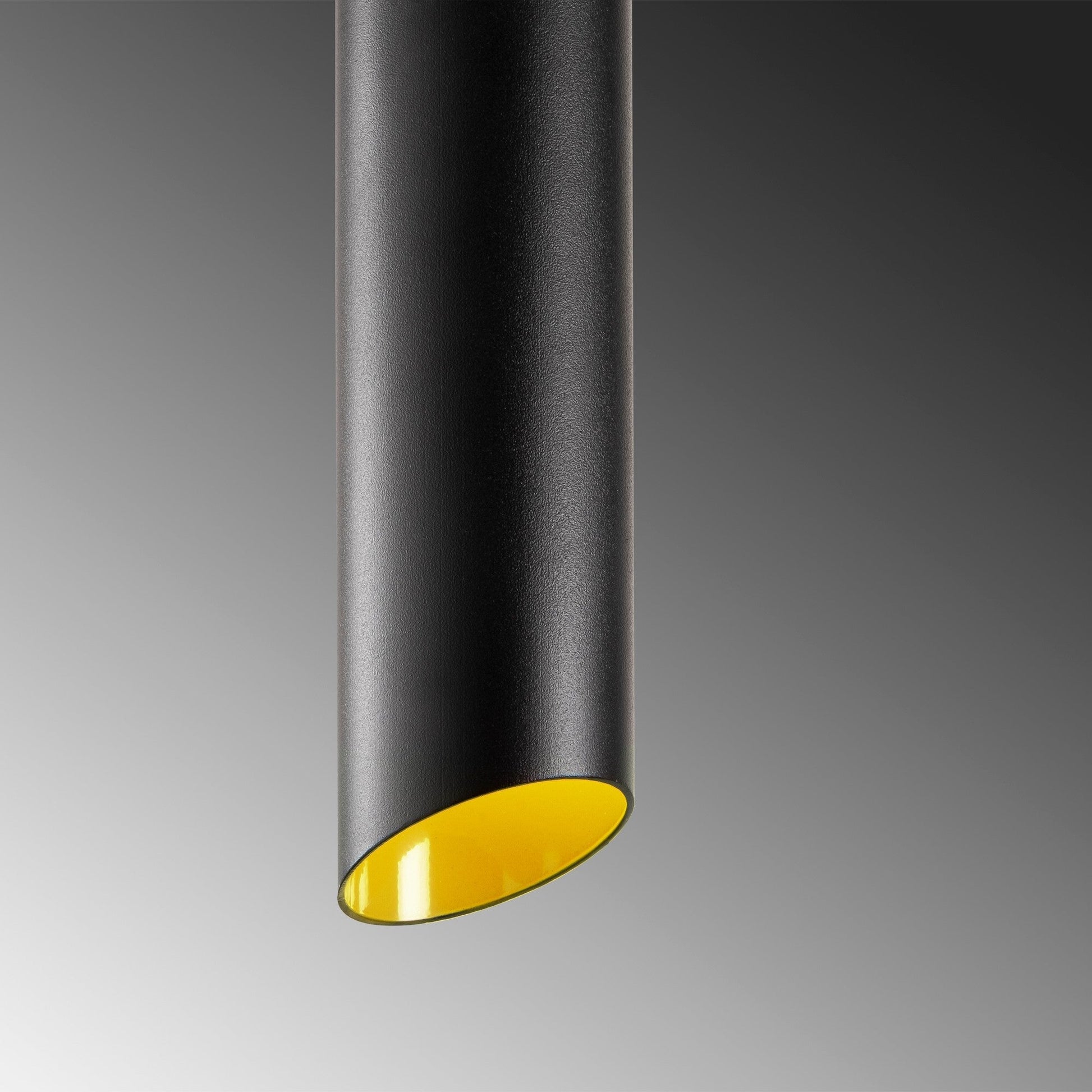 Candeeiro de Teto Sivani MR-977 — 60x8x114 cm — Design Moderno Preto e Amarelo com Altura Ajustável e Estilo Industrial Escandinavo