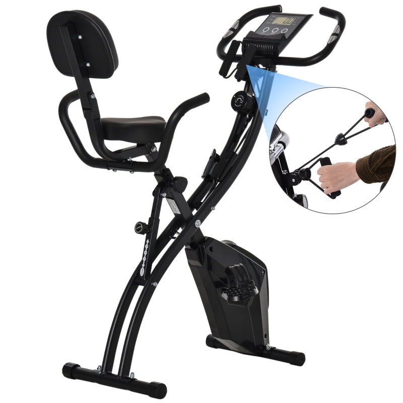 Bicicleta Ergométrica Dobrável e com Altura Ajustável com Tela LCD - Leva-Me Contigo - Móveis & Decoração
