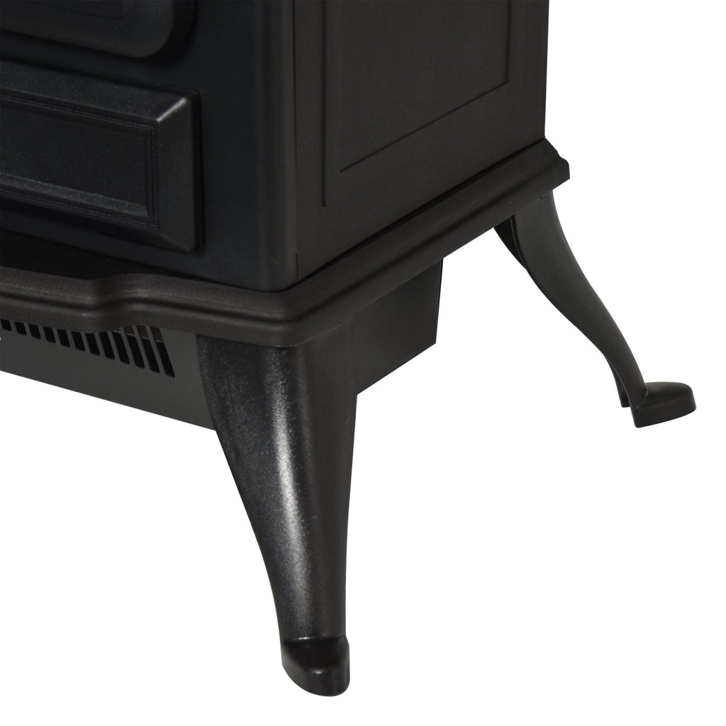 Lareira Elétrica Portátil 1000/2000W com Efeito de Chama Realista Termostato e Proteção Contra Superaquecimento para Ambientes entre 15-20m² 45x28x54cm Preto