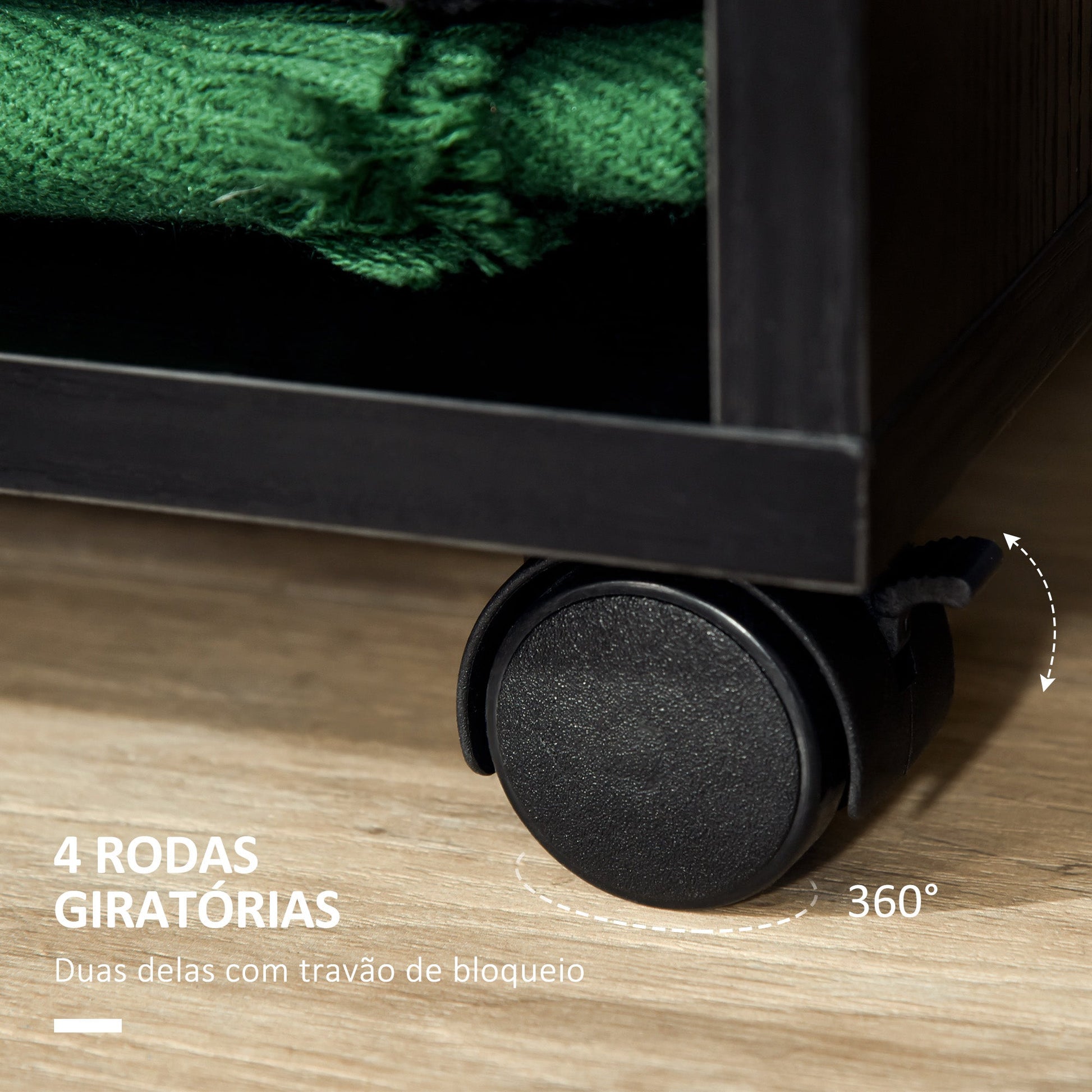 Roupeiro de Madeira Móvel Armário Roupeiro Aberto com Barra para Pendurar e Prateleiras Organizadoras para Dormitório 60x40x128 cm Preto