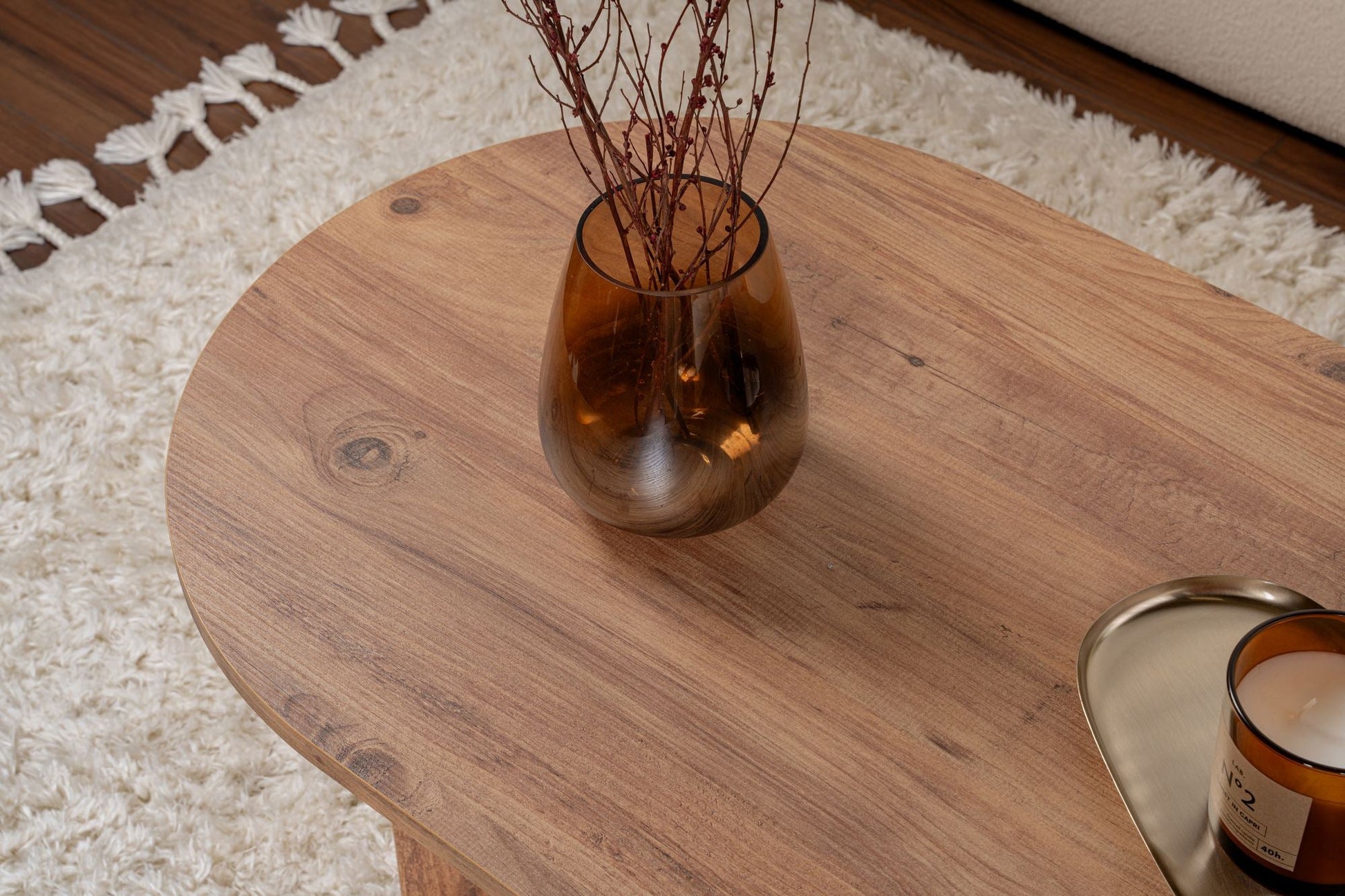 Mesa de Centro "Sable" – Pinho Atlântico, 105x65x40 cm, Design Acolhedor