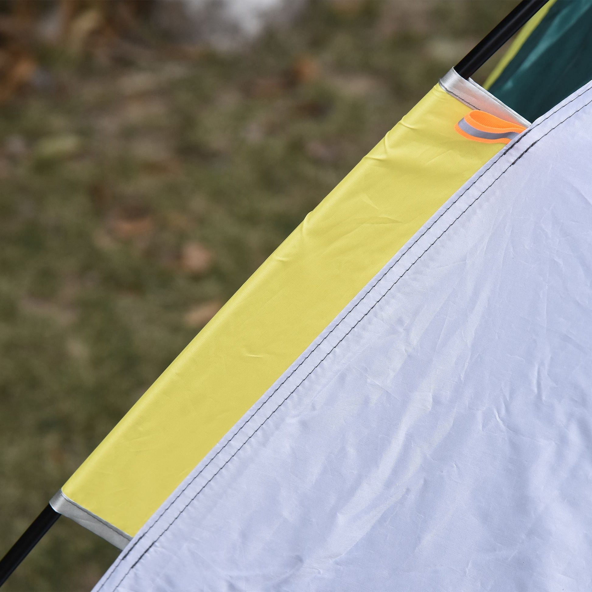 Tenda de Campismo para 2-3 Pessoas Tenda de Campismo Dobrável com 1 Porta 3 Janelas Bolsa de Transporte e Abertura Automática para Praia Parque 205x195x135 cm Verde