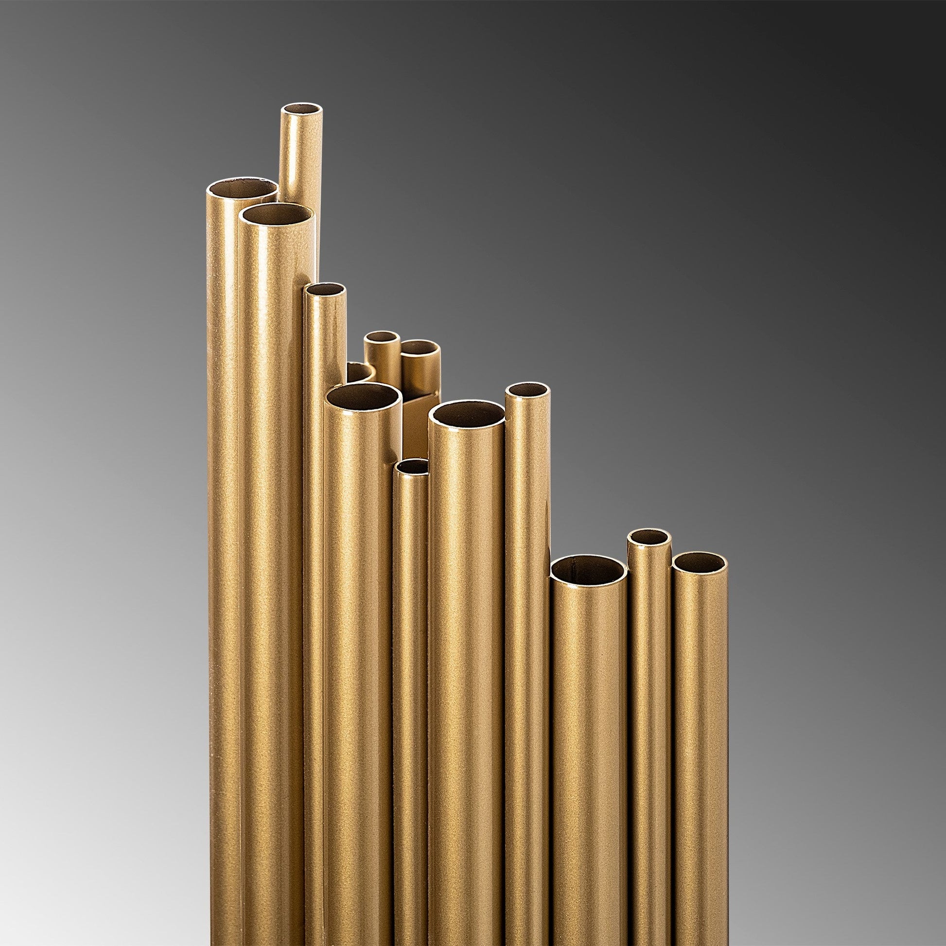 Candeeiro de Parede "Reis" – Dourado – 22x11x50 cm – Design Moderno