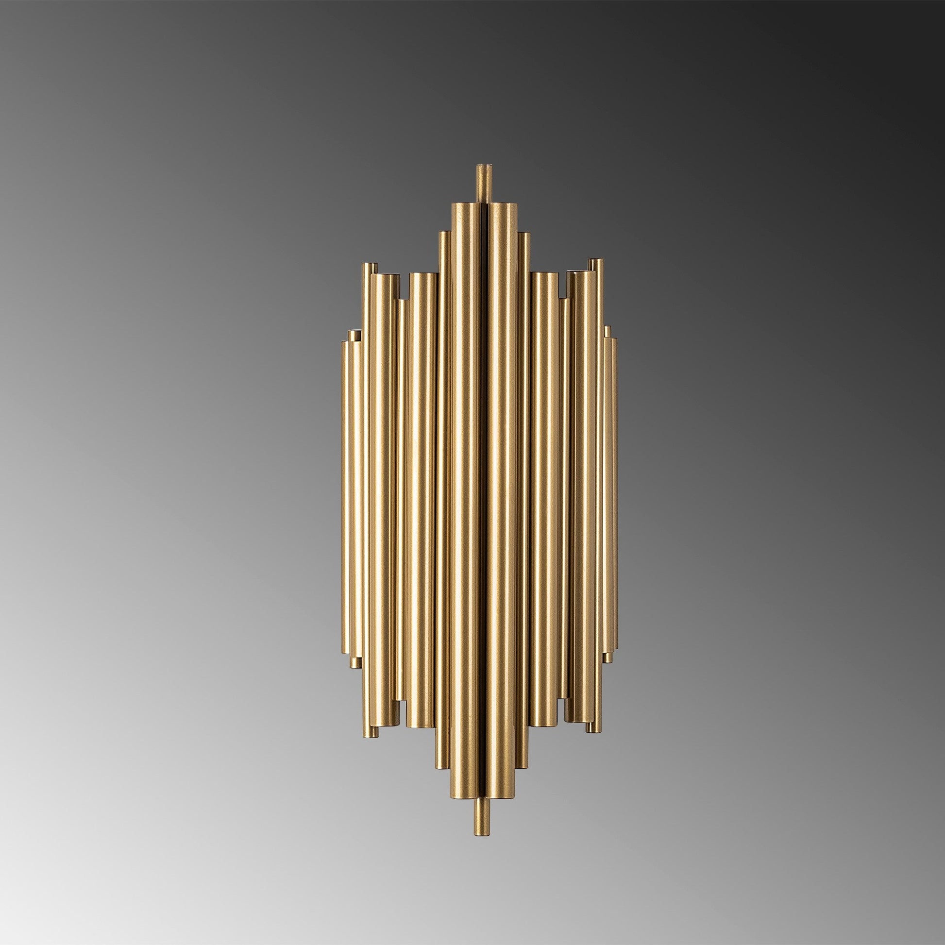 Candeeiro de Parede "Reis" – Dourado – 22x11x50 cm – Design Moderno