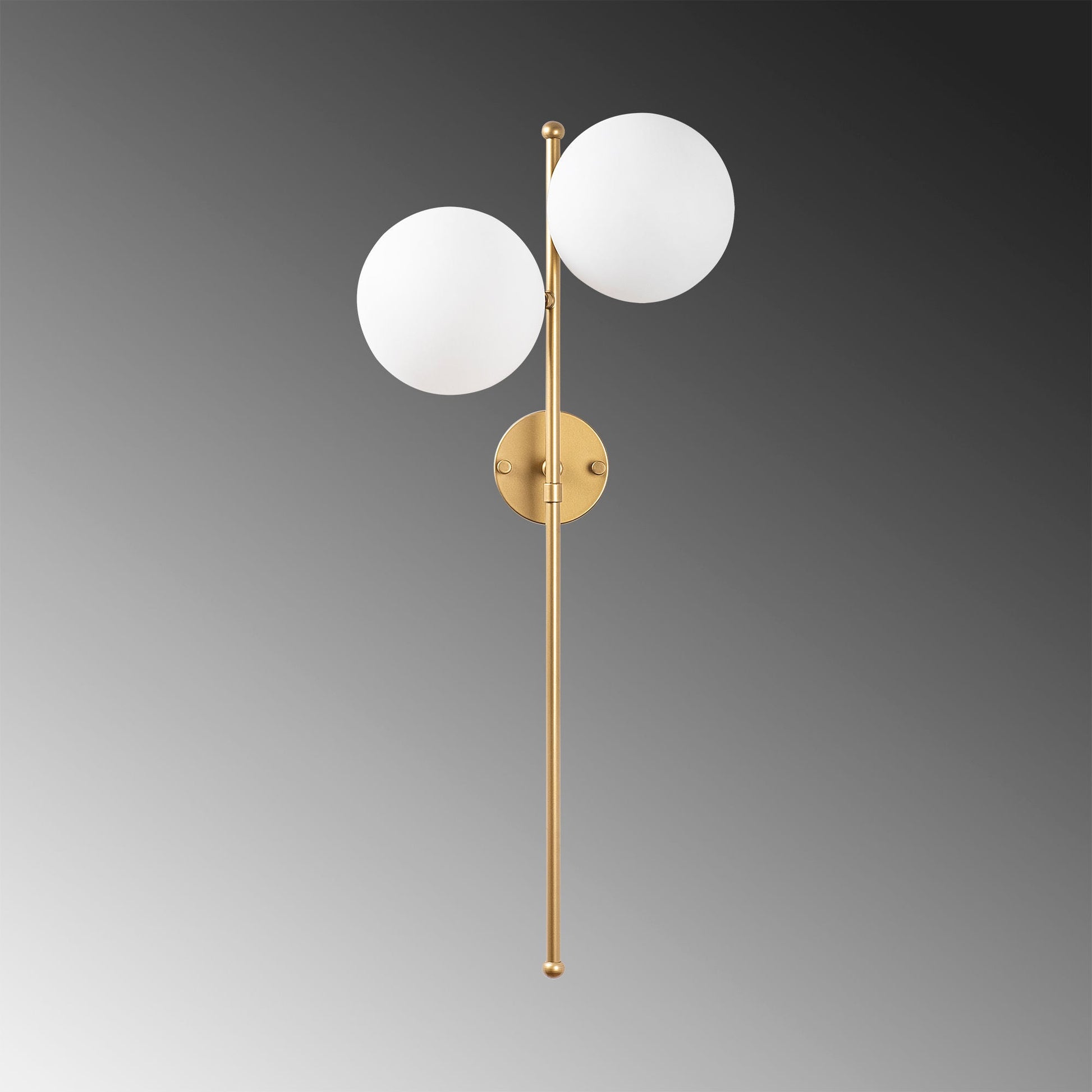 Candeeiro de Parede "Fazli" – Ouro Brilhante – 32x27x72 cm – Design Moderno