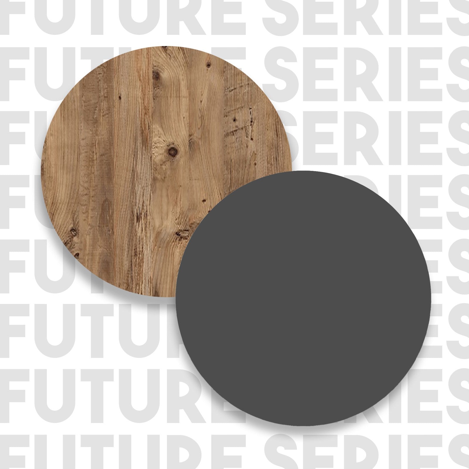 Mesa de Centro Future — 90x60 cm — Design Moderno em Pinho Atlântico e Antracite, Estrutura Revestida a Melamina