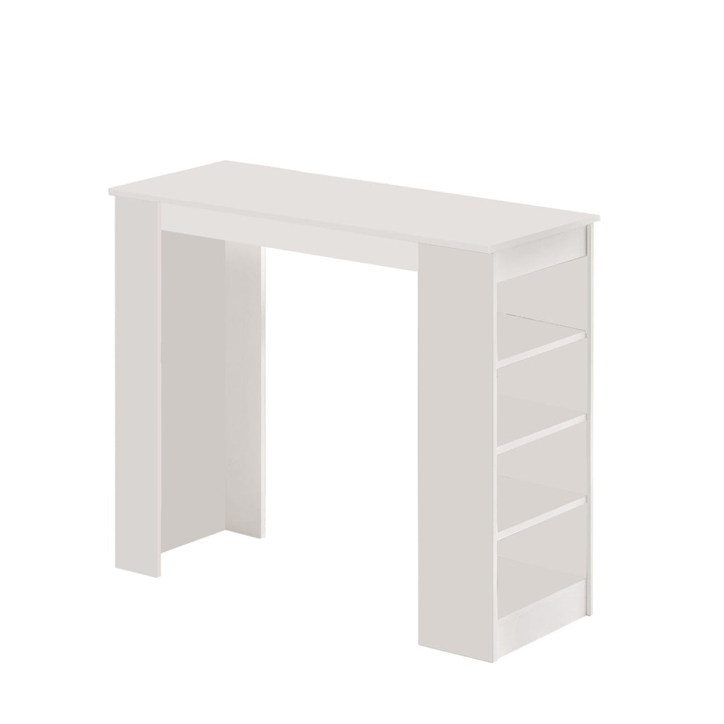 Mesa de Bar Lumière Branca – 120x101,8x51,6 cm | Design Moderno e Durável com Revestimento Melamínico