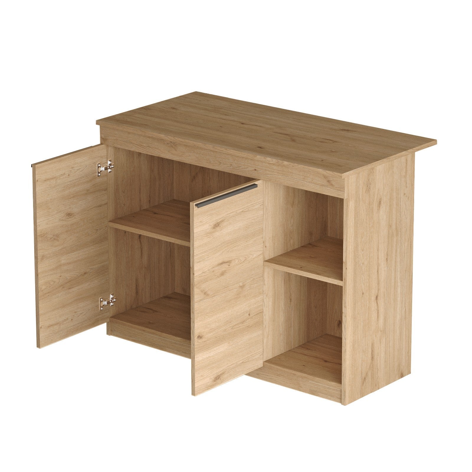 Ilha de Cozinha "Orren" - 120x88x60 cm - Carvalho - Design Moderno