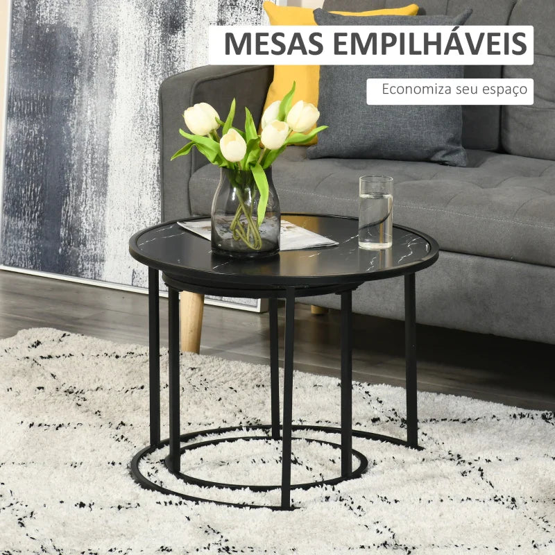 Conjunto Double - Preto - Design Nórdico - Leva-Me Contigo - Móveis & Decoração
