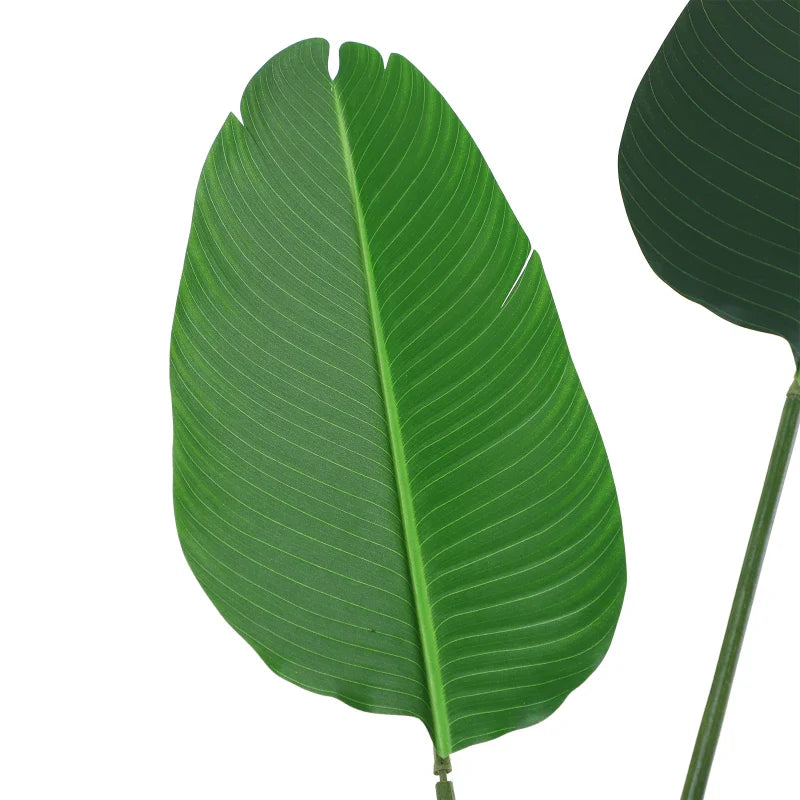 Planta Artificial de Decoração Planta Palmeira Artificial com Vaso 10 Folhas para Exterior e Interior Ø18x180cm Verde