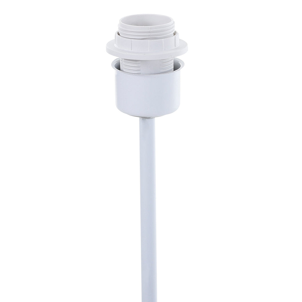 Candeeiro de Pé Moderno Candeeiro de Sala 40 W E27 com Cobertura de Linho e Estrutura de Metal para Quarto Ø15x120 cm Cinza
