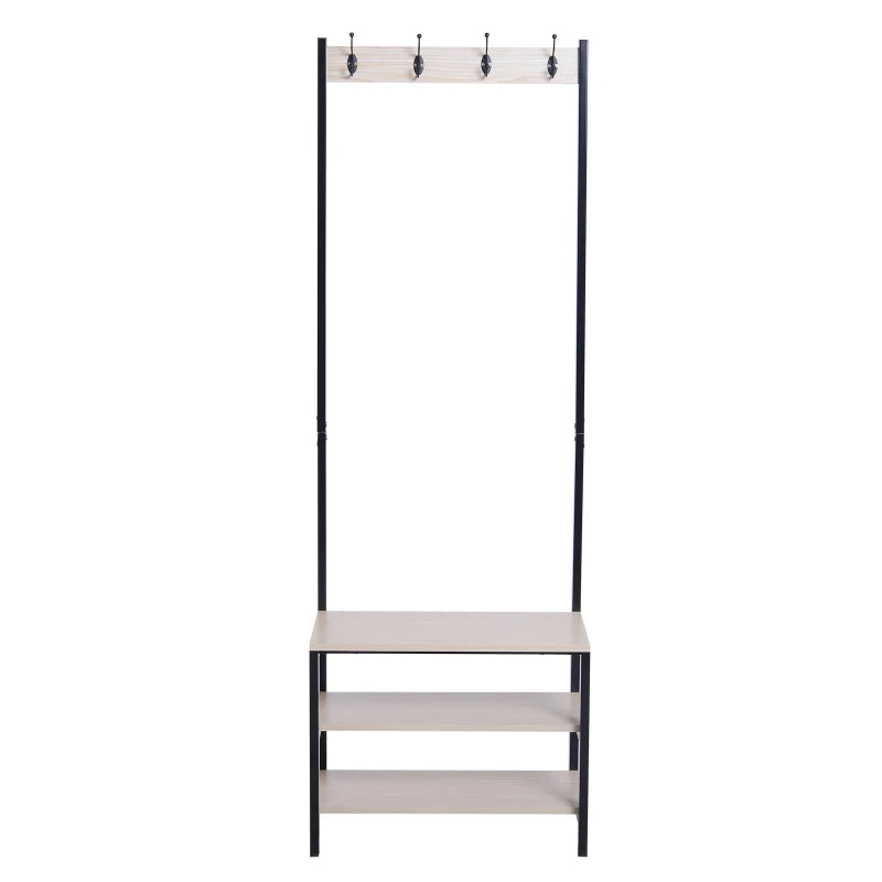 Móvel Tarkus com Cabide, Assento e Sapateira - Design Industrial - Leva-Me Contigo - Móveis & Decoração