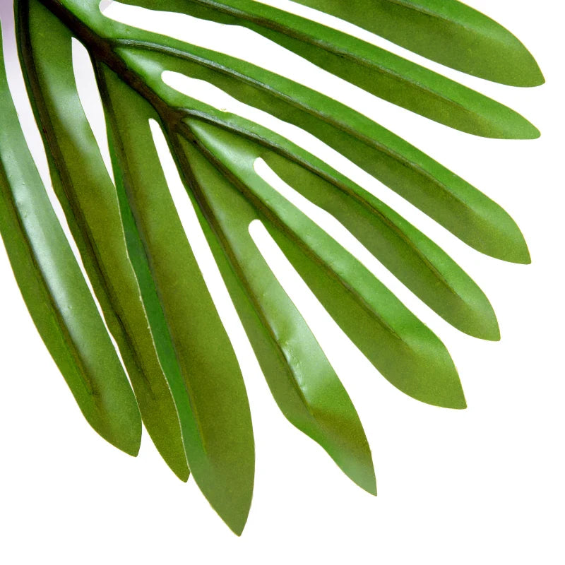 Palmeira Artificial 150cm com Aspecto Realista Planta Artificial Decorativa com Vaso Casa Varanda Jardim Verde