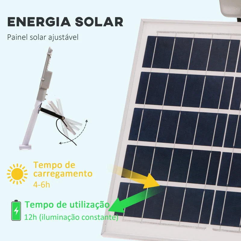 Candeeiro Solar Lotus de Exterior – 70x36x22 cm – 1800LM – Controlo Remoto – IP65 – Luz LED Branca Fria