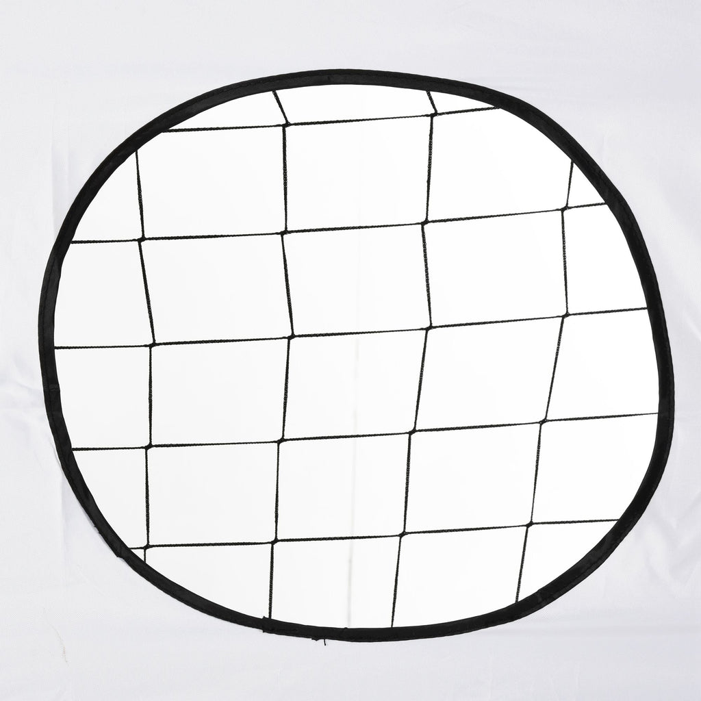 Baliza de Futebol para Crianças com Lona de Precisão e Ponteria para Treino e Aperfeiçoamento 240x88x174 cm Branco