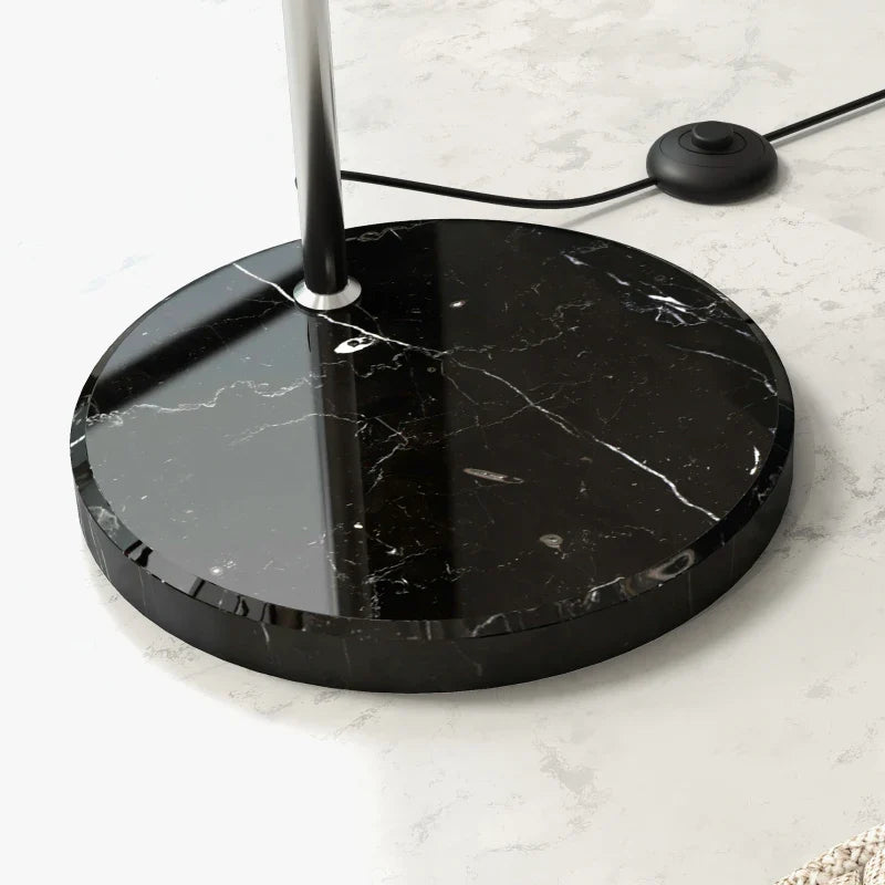 Candeeiro de Pé em Forma de Arco com Altura e Comprimento Ajustáveis Candeeiro de Leitura para Lâmpadas E27 Potência Máxima 40W com Interruptor de Pé 110-115x30x170-180 cm Prata e Preto