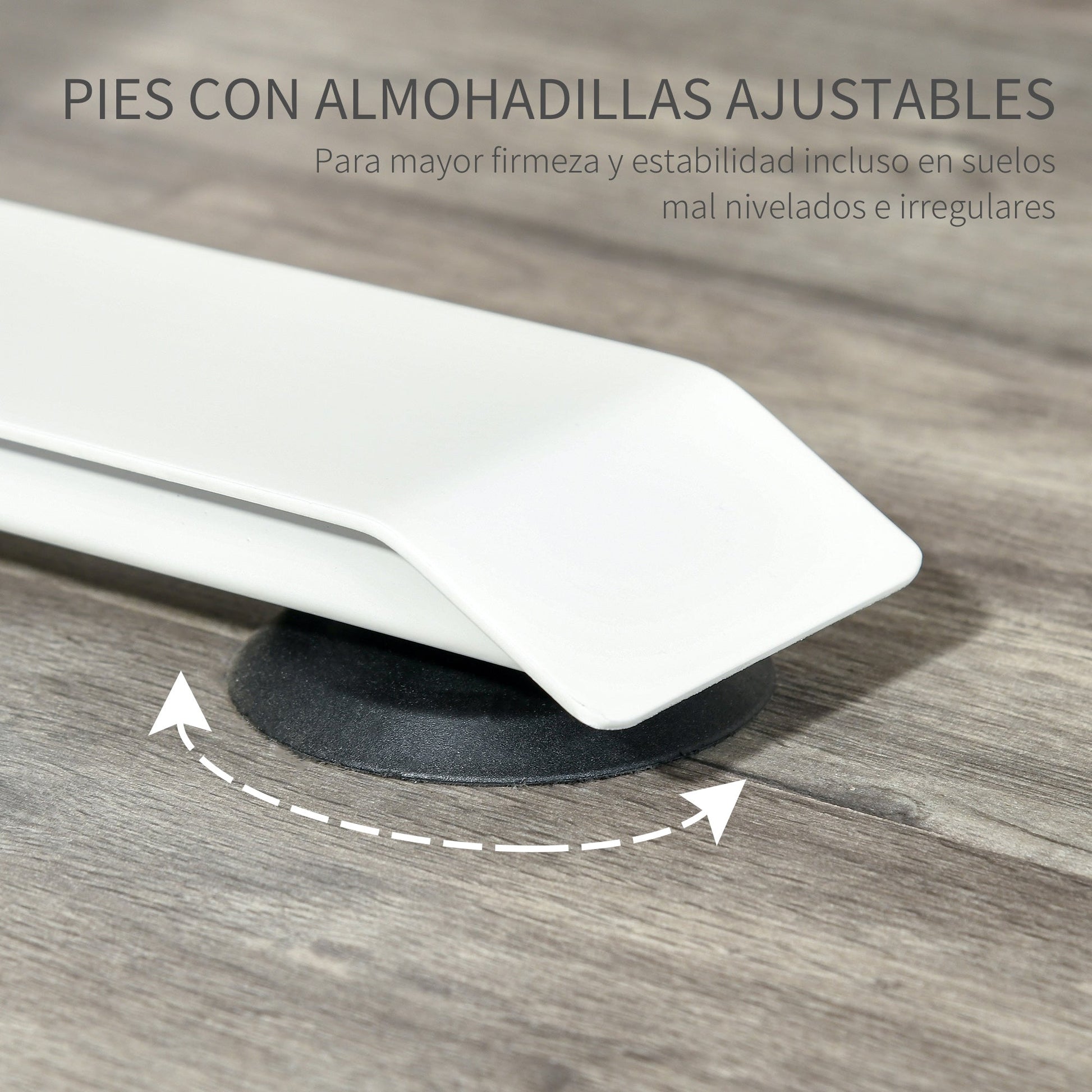 Secretária elétrica de pé Mesa ajustável em altura para escritório com 4 teclas de memória automática inteligente 120x60x72-116 cm moldura branca