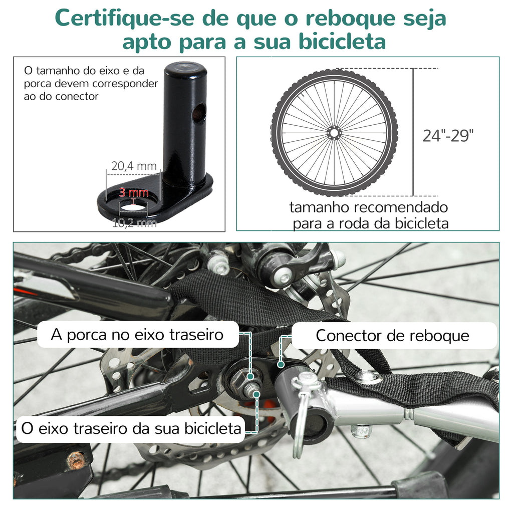 Reboque de Bicicleta para Crianças 2 em 1 com 2 Lugares Convertível em Carrinho de Passeio com Roda Dianteira Giratória a 360° Roxo