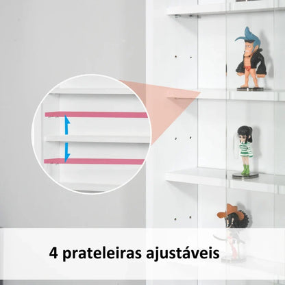 Vitrine Marianah Suspensa - Branco - Design Moderno