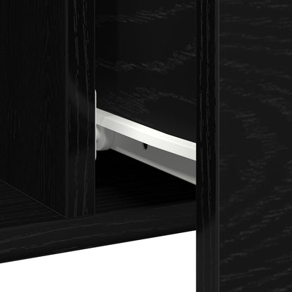 Buffet vidaXL Preto Carvalho 100x36x60 cm Madeira de Engenharia