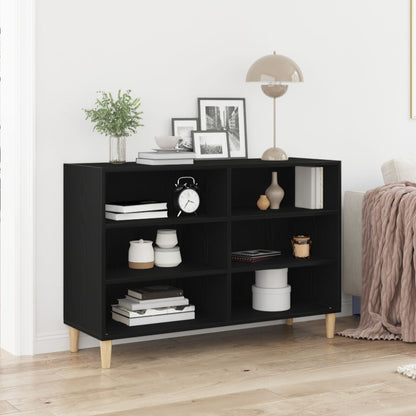 Buffet vidaXL Preto Carvalho 103,5x35x70 cm Madeira de Engenharia
