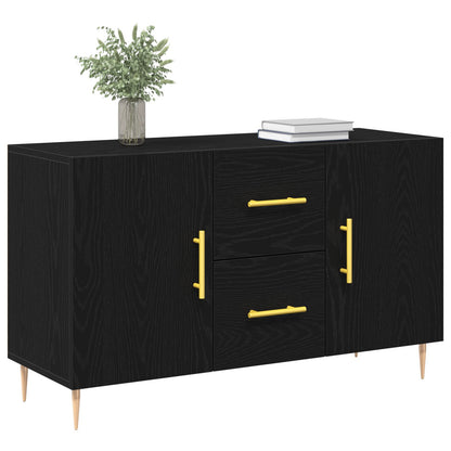 Buffet vidaXL Preto Carvalho 100x36x60 cm Madeira de Engenharia