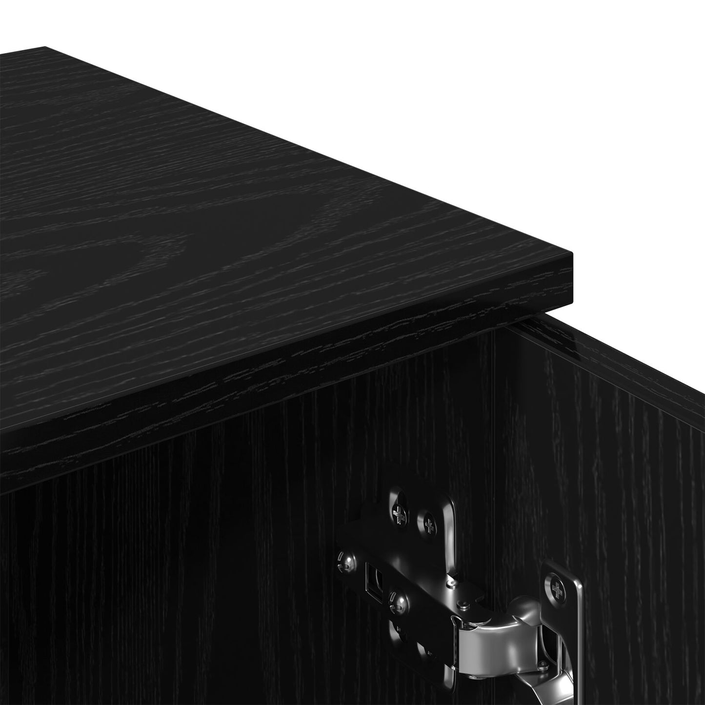 Buffets 2 pcs em Carvalho Preto, 30x30x70 cm, Feito de Madeira Derivada