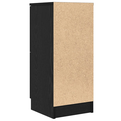 Buffets 2 pcs em Carvalho Preto, 30x30x70 cm, Feito de Madeira Derivada