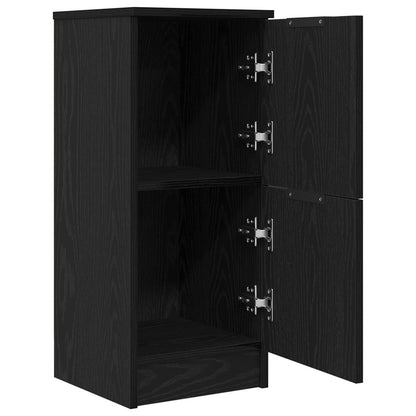 Buffets 2 pcs em Carvalho Preto, 30x30x70 cm, Feito de Madeira Derivada