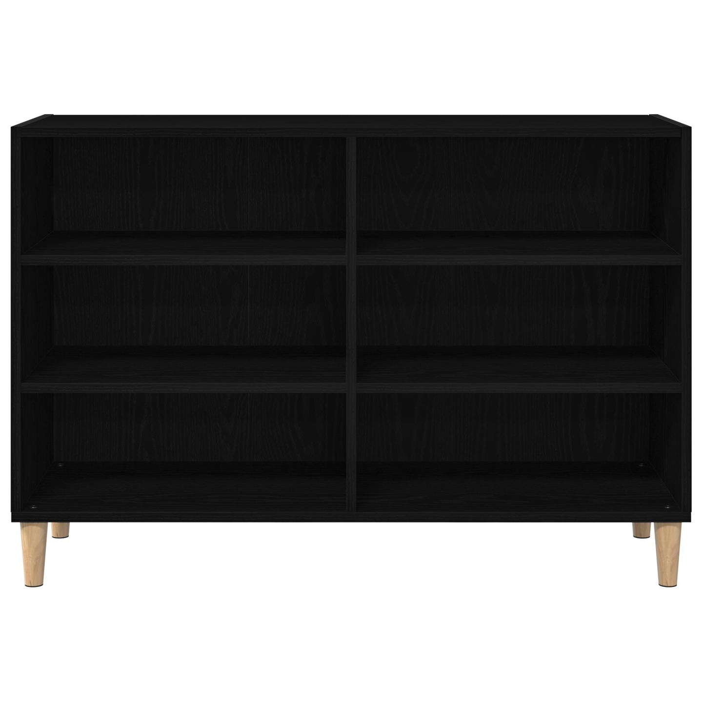 Buffet vidaXL Preto Carvalho 103,5x35x70 cm Madeira de Engenharia