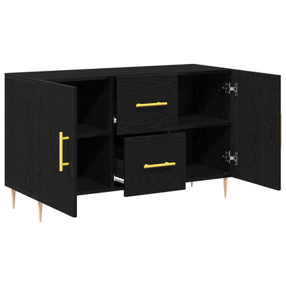 Buffet vidaXL Preto Carvalho 100x36x60 cm Madeira de Engenharia