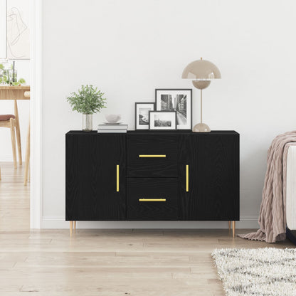 Buffet vidaXL Preto Carvalho 100x36x60 cm Madeira de Engenharia