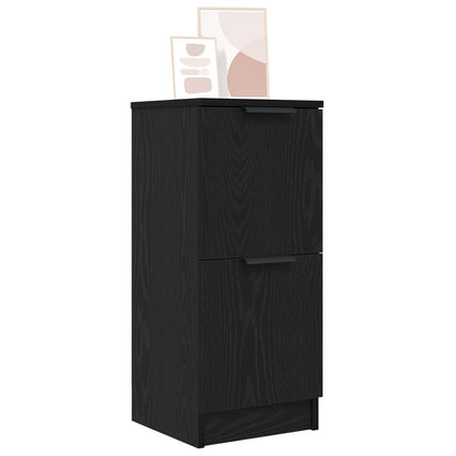 Buffets 2 pcs em Carvalho Preto, 30x30x70 cm, Feito de Madeira Derivada