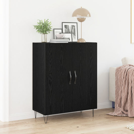 Buffet vidaXL Preto Carvalho 69,5x34x90 cm Madeira Derivada