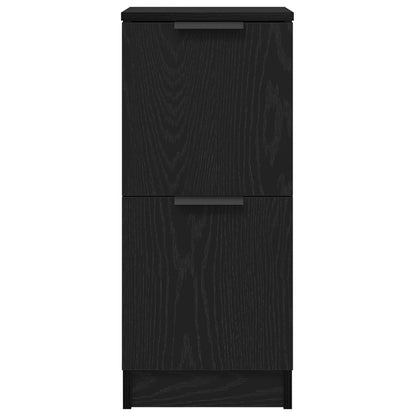 Buffets 2 pcs em Carvalho Preto, 30x30x70 cm, Feito de Madeira Derivada