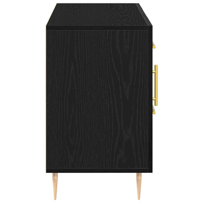 Buffet vidaXL Preto Carvalho 100x36x60 cm Madeira de Engenharia