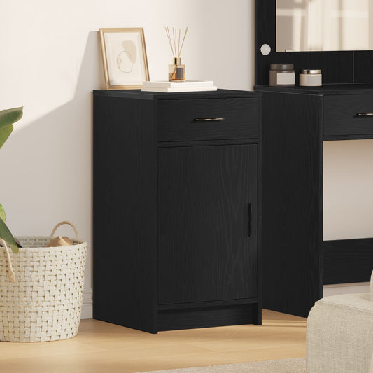 Buffet vidaXL Preto Carvalho 40x41x75 cm Madeira de engenharia
