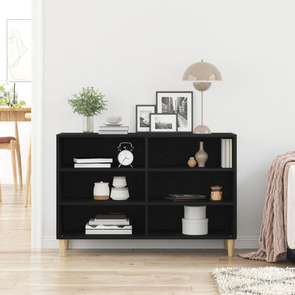 Buffet vidaXL Preto Carvalho 103,5x35x70 cm Madeira de Engenharia